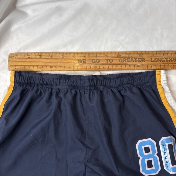 Victoria's Secret PINK Womens XS Athletic Running Jogging Gym Shorts Blue Yellow - Picture 9 of 11